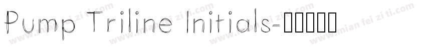 Pump Triline Initials字体转换